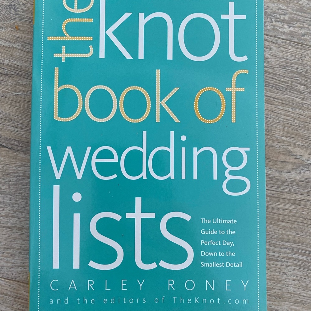 NEW The Knot Book of Wedding Lists